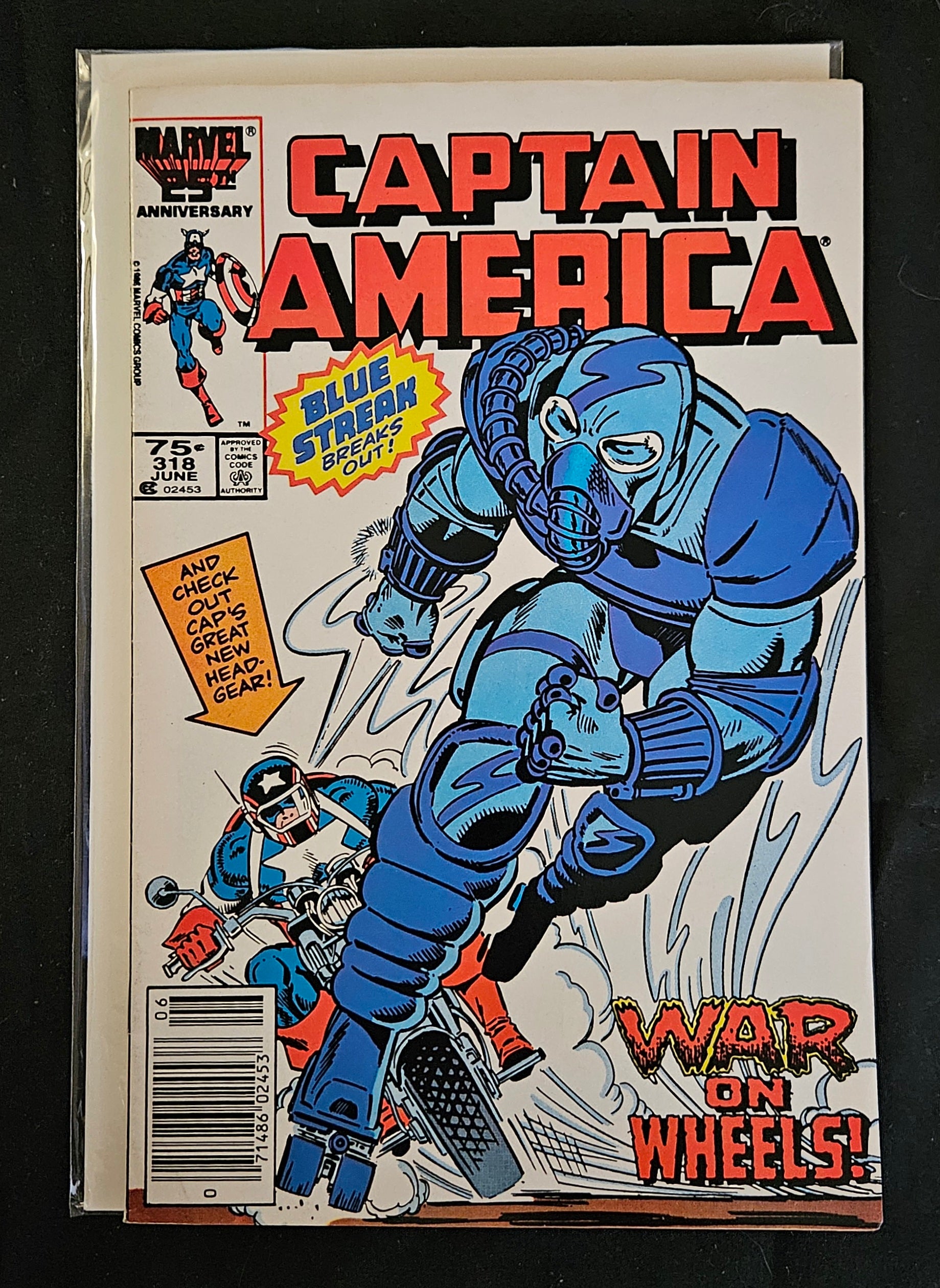 Marvel Captain America #318 (June 1986) - Scourge of the Underworld | NM Condition | Vintage Comic Book Collectible | Perfect for Marvel Fans & Comic Collectors | Great Gift Idea for Superhero Lovers