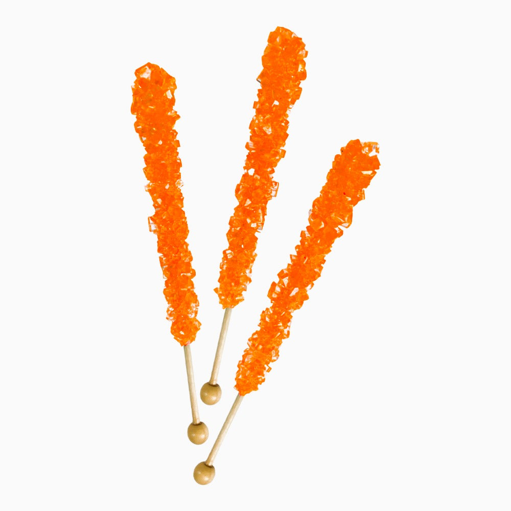 Espeez Old Fashioned Orange Rock Candy - 18 Count Box | Classic Hard Candy for Parties, Gifts & Vintage Candy Displays