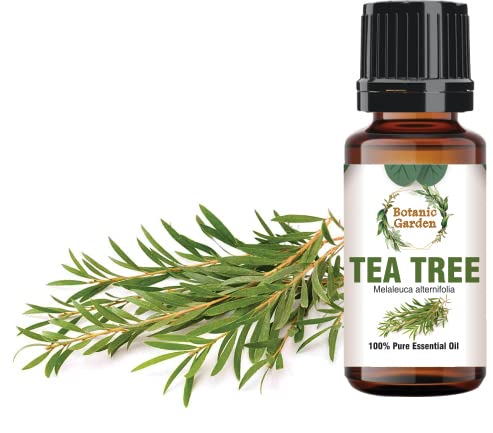 Botanic Garden 100% Pure Tea Tree Essential Oil for Skin, Hair & Acne Care - Natural Undiluted Therapeutic Grade (10ml) | Perfect for Aromatherapy, DIY Beauty & Home Remedies