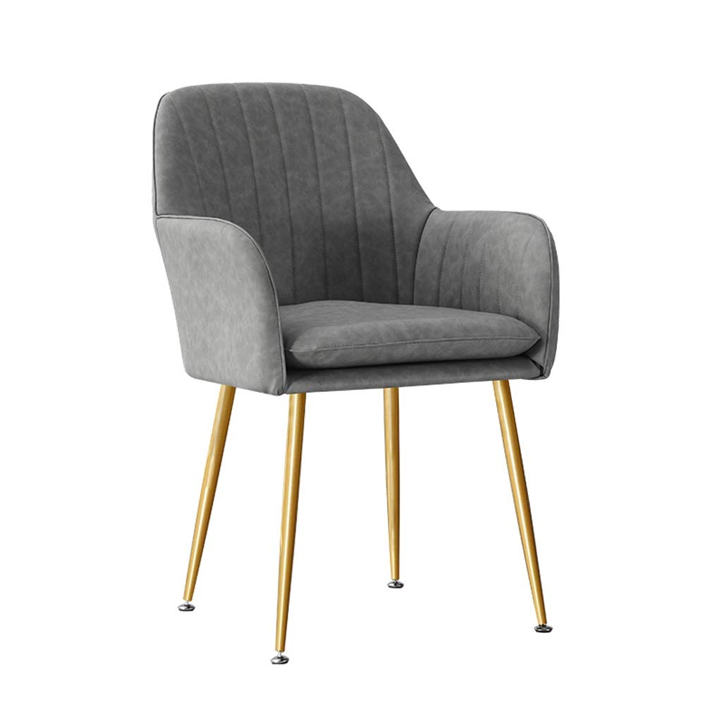 Gray Sofa Chair - Comfortable Dining & Office Chair for Restaurant, Cafe, Bar, Home & Business Use - Versatile Armchair for Computer Desk, Dressing Table & Reception Areas