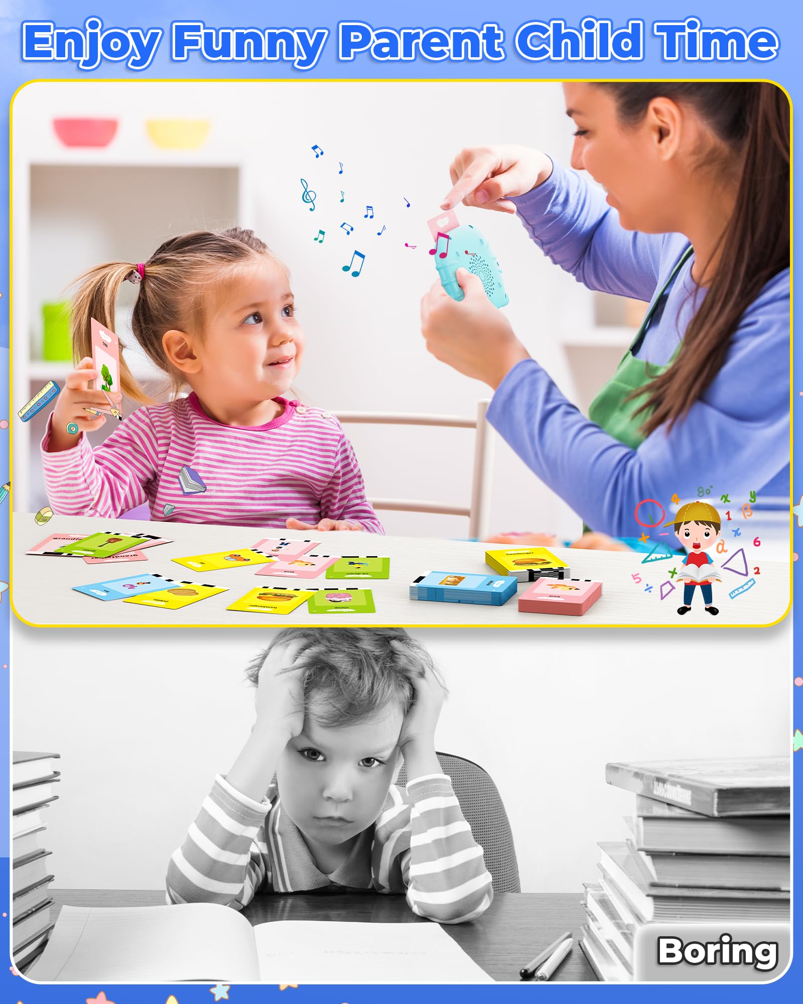 KOKODI Talking Flash Cards for Toddlers - Preschool Learning Toys for 1-6 Year Olds | Birthday Gifts for Boys & Girls
