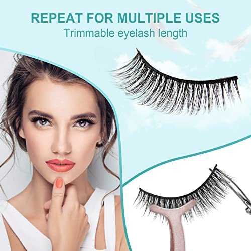 Waterproof 3D Magnetic Eyelashes with Eyeliner Kit - Natural Looking False Lashes for Dramatic Volume - Perfect for Weddings, Parties & Special Occasions