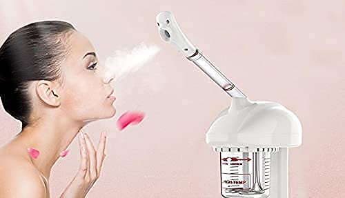 Mini Ozone Facial Steamer with Extendable Arm - Portable Tabletop Spa Steamer for Skin Care, Home & Salon Use | White Personal Steamer for Deep Cleansing & Relaxation | Perfect for Acne Treatment & Facial Hydration