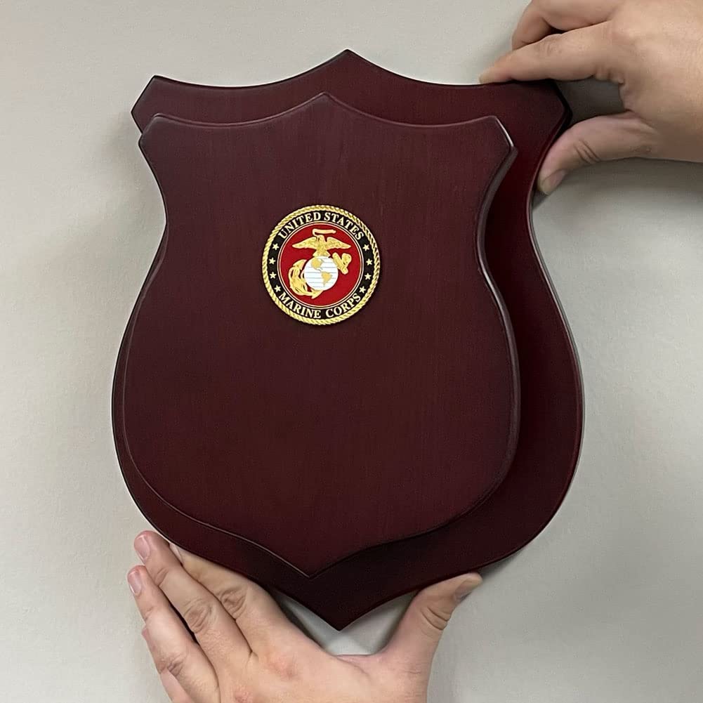 Authentic USMC Seal Sword Display Shield - Military Collectible & Wall Decor for Home, Office, or Gifts | MEDALS OF AMERICA Since 1976