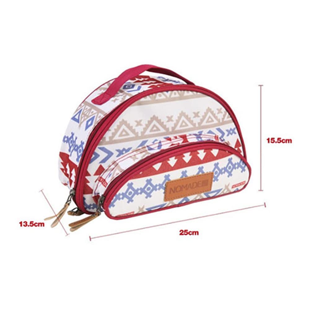 Indio 17-Piece Camping Cutlery Set with Organizer - Stainless Steel Utensils for Outdoor Picnics, Hiking & Travel (Red) | Compact Mess Kit for Backpacking, RV Trips & BBQs