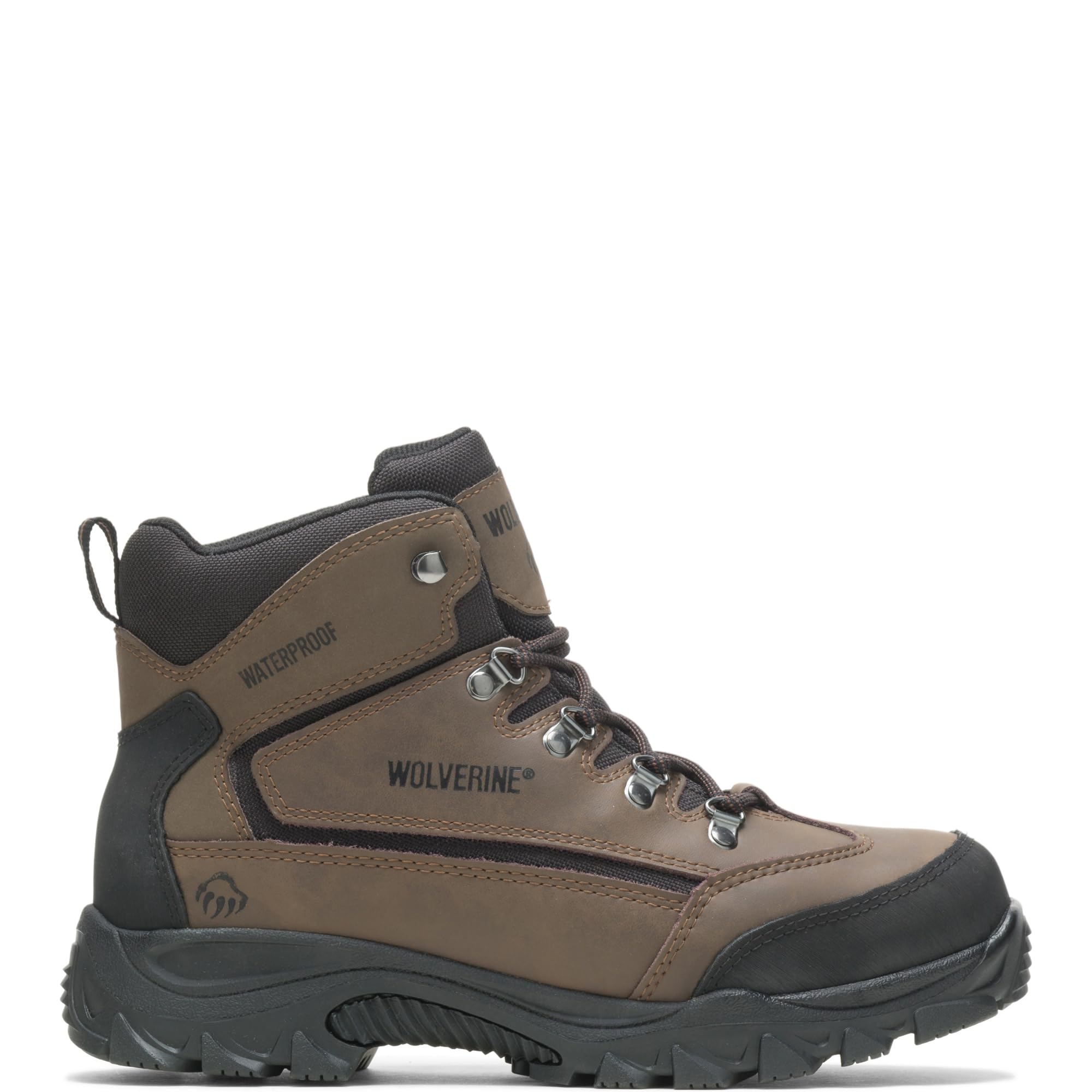Wolverine Men's Spencer Waterproof Hiking Boots - Durable Outdoor Trekking Shoes for Men - Perfect for Mountain Climbing, Camping & Trail Walking