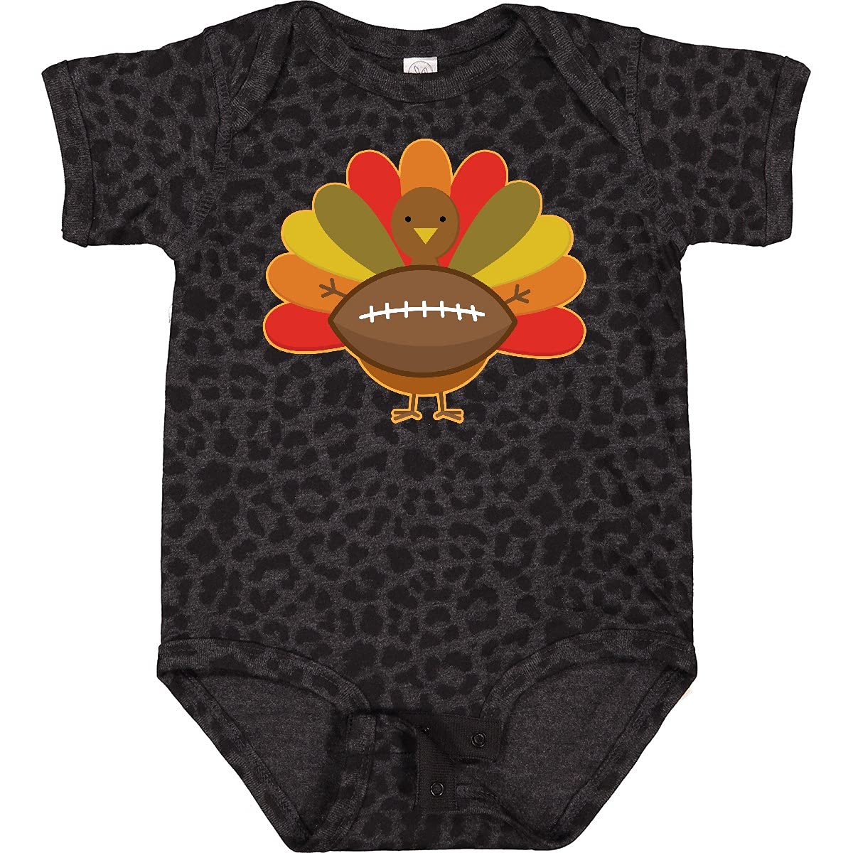 Inktastic Thanksgiving Turkey Football Fan Baby Bodysuit - Cute Holiday Outfit for Infants, Football Game Day & Family Gatherings