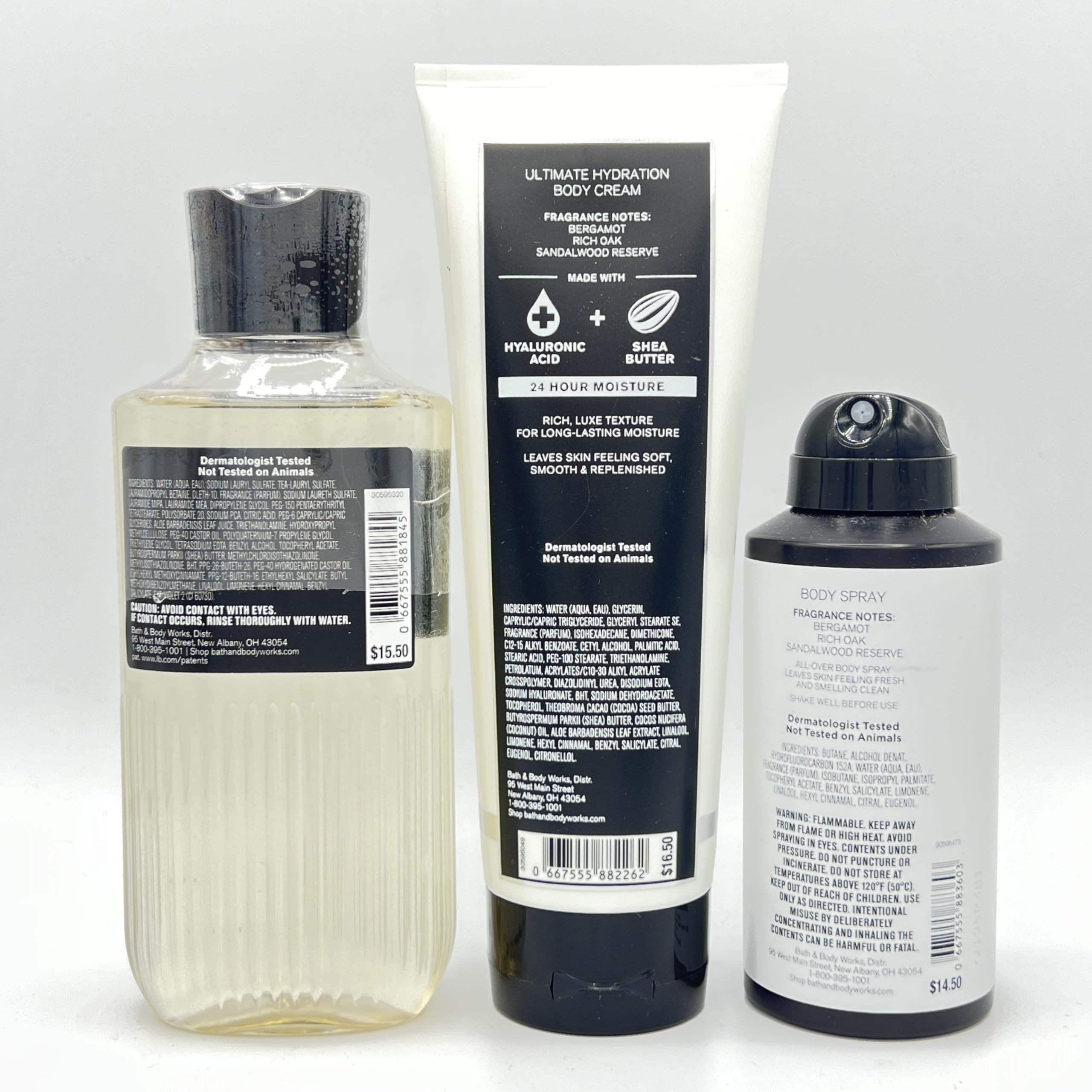 Legend Men's Bath & Body 3-Piece Gift Set - Hydrating Hair & Body Wash, Ultra Moisturizing Body Cream & Refreshing Body Spray | Perfect for Shower, Gym & Travel Essentials