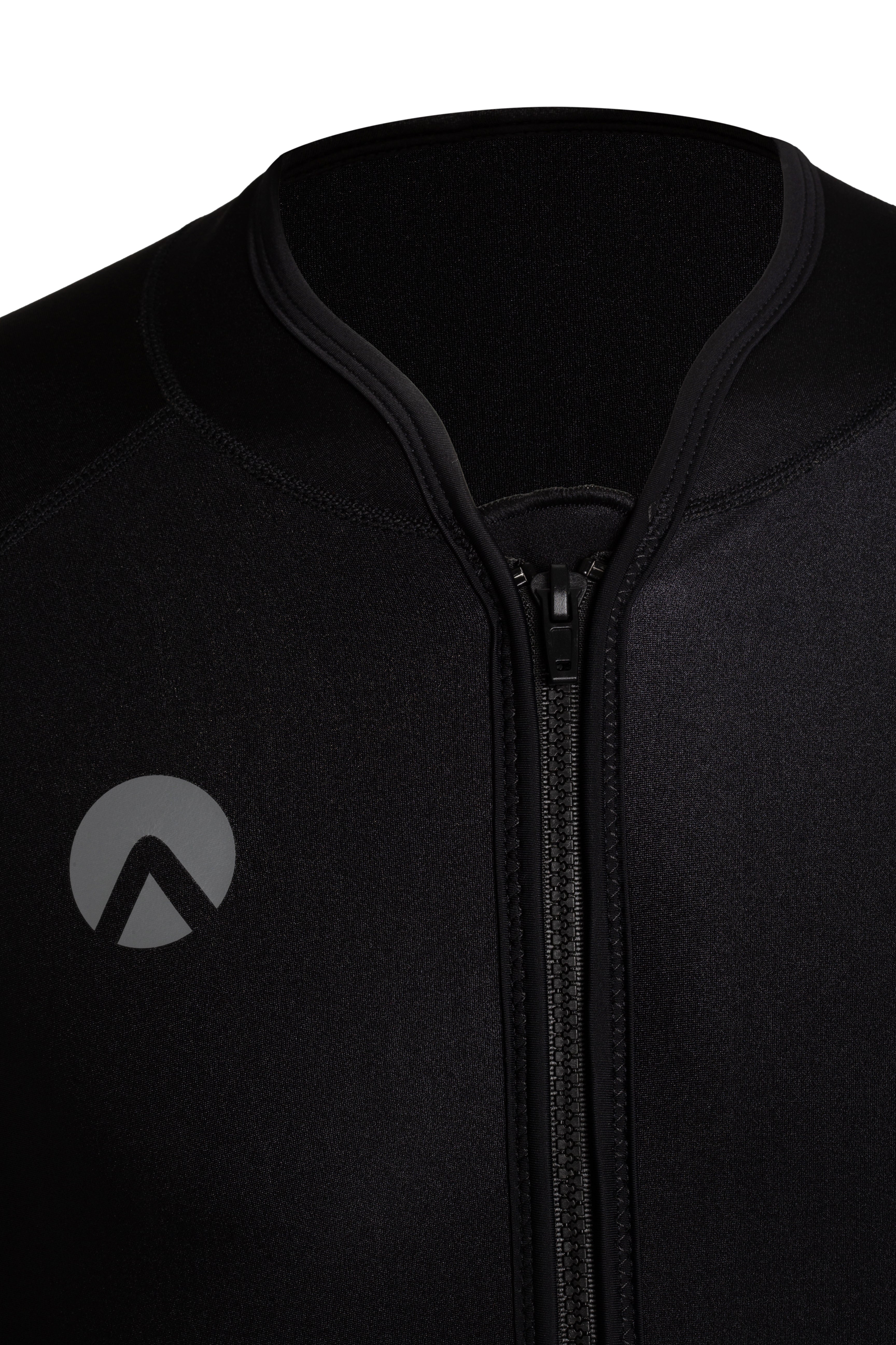 Men's Chillproof Long Sleeve Zip-Up Top - Lightweight Thermal Shirt for Outdoor Activities & Winter Sports