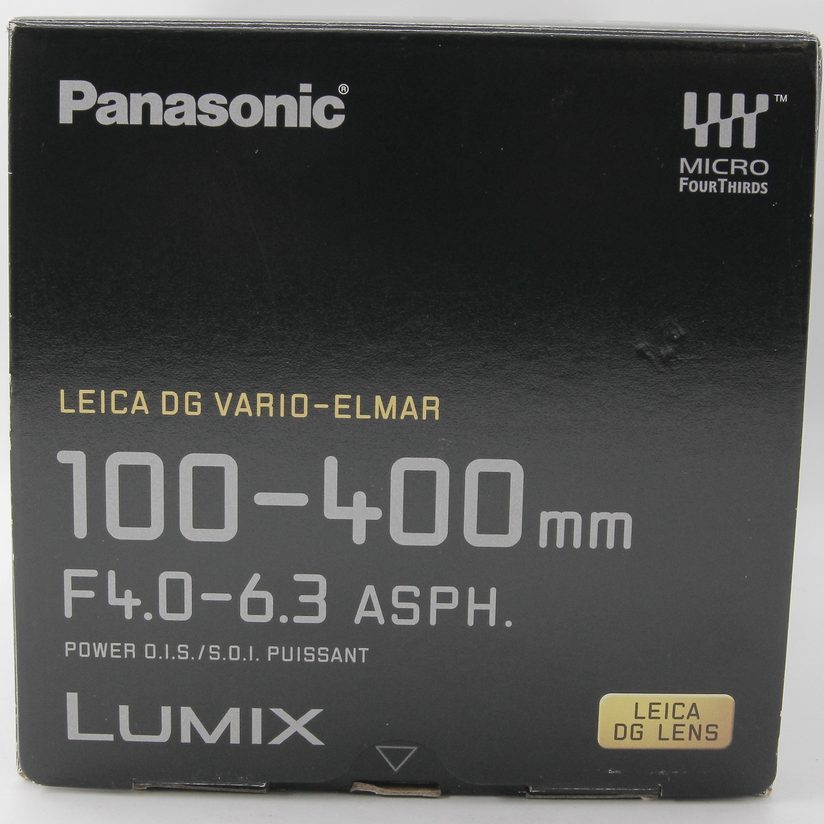 Panasonic Leica DG Vario-Elmar 100-400mm f/4-6.3 ASPH POWER O.I.S. Telephoto Zoom Lens - Excellent Open Box Condition - Perfect for Wildlife Photography, Sports & Outdoor Adventures