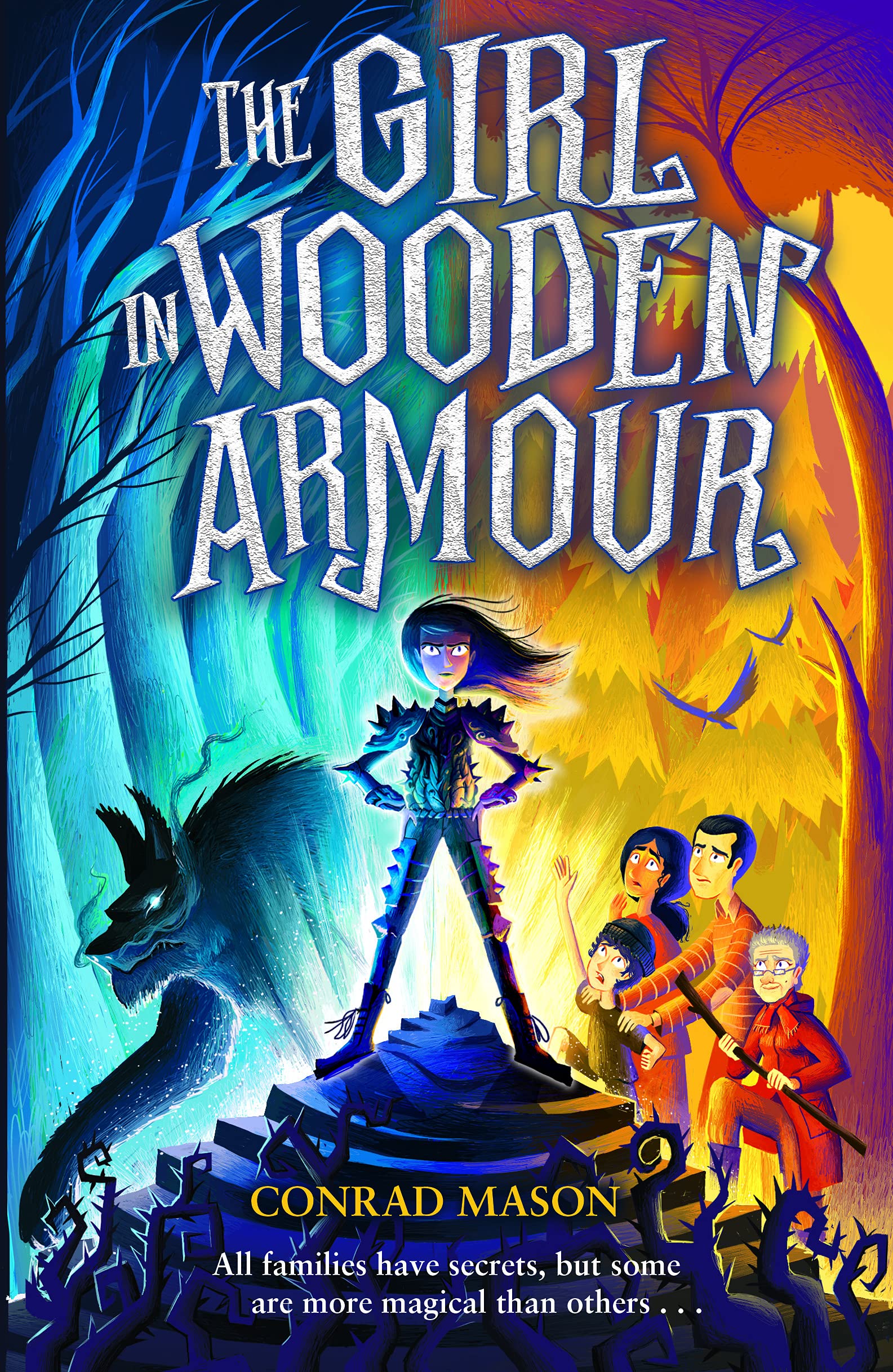 The Girl in Wooden Armour - Handcrafted Wooden Warrior Statue for Home Decor, Collectible Art Piece | Perfect for Bookshelf Display, Medieval Themed Rooms & Fantasy Lovers Gift