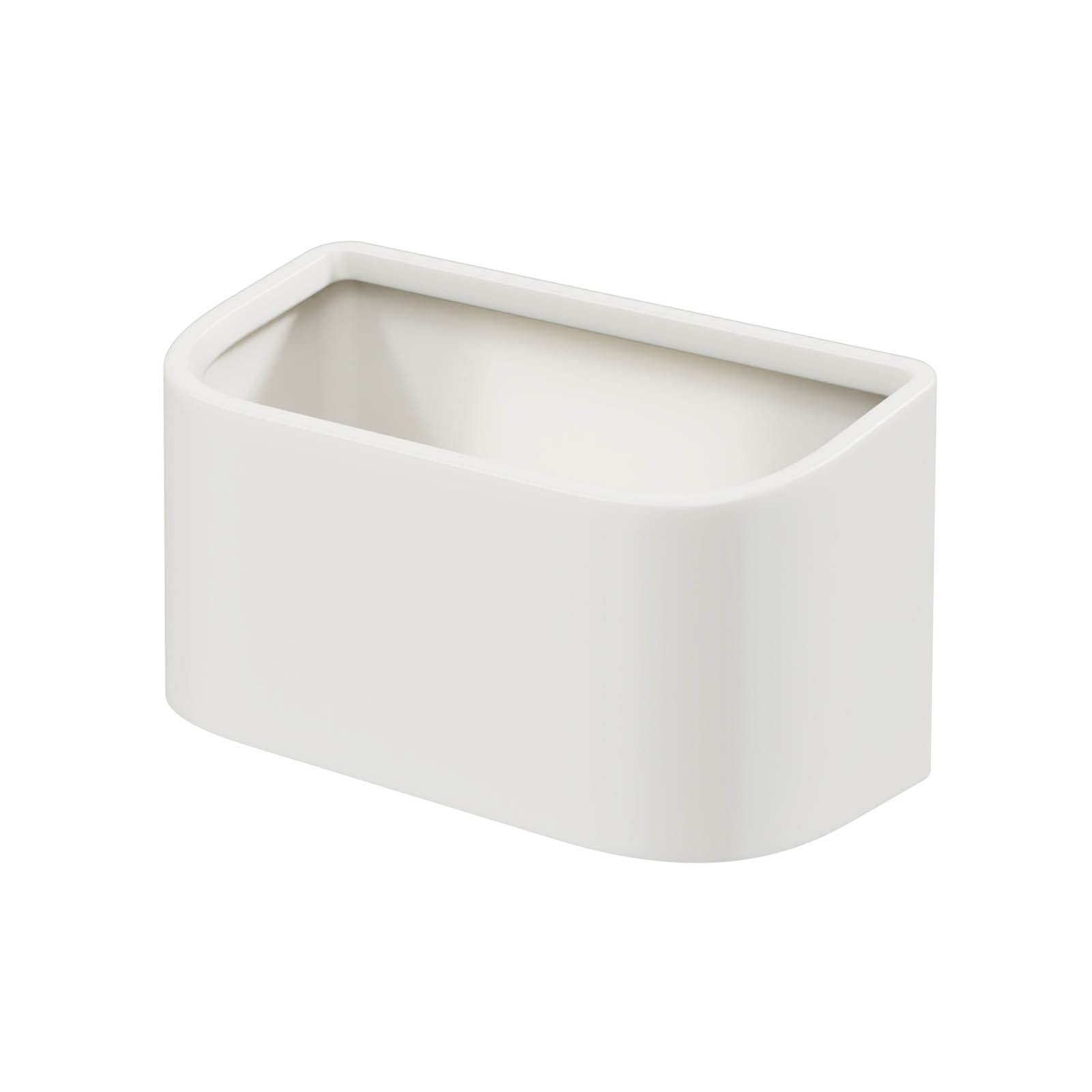 Mini Hanging Trash Can for Kitchen Cabinet Door - Under Sink Wall Mounted Small Waste Bin for Bathroom, Bedroom & Office - Includes 13 Bags (White, One Size) - Perfect for Space Saving & Organized Waste Disposal