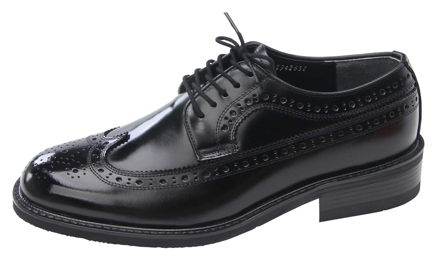 AGOS Men's Genuine Leather Wingtip Brogue Oxford Dress Shoes - Classic Formal & Business Attire for Weddings, Office & Special Occasions
