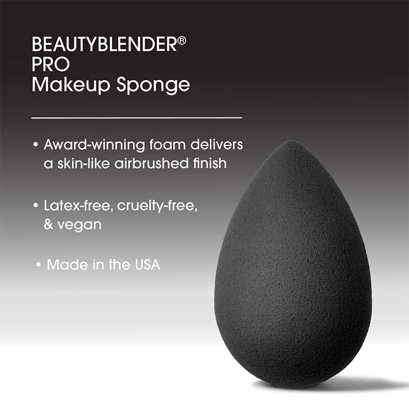 Beautyblender Pro Makeup Sponge - Professional Blending Tool for Flawless Foundation & Concealer Application - Perfect for Everyday Makeup & On-The-Go Touch Ups
