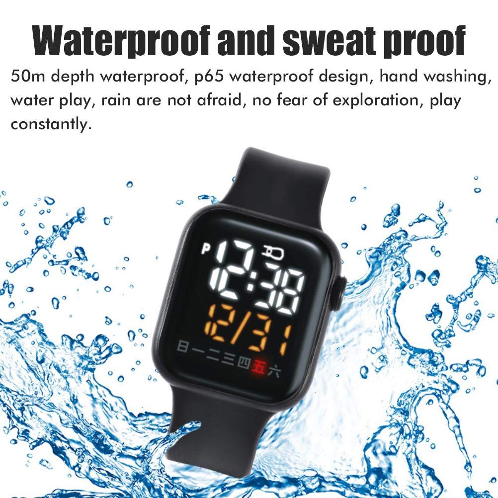 Kids Smart Watch - Waterproof Fitness Tracker with LED Touch Screen for Sports & Outdoor Activities