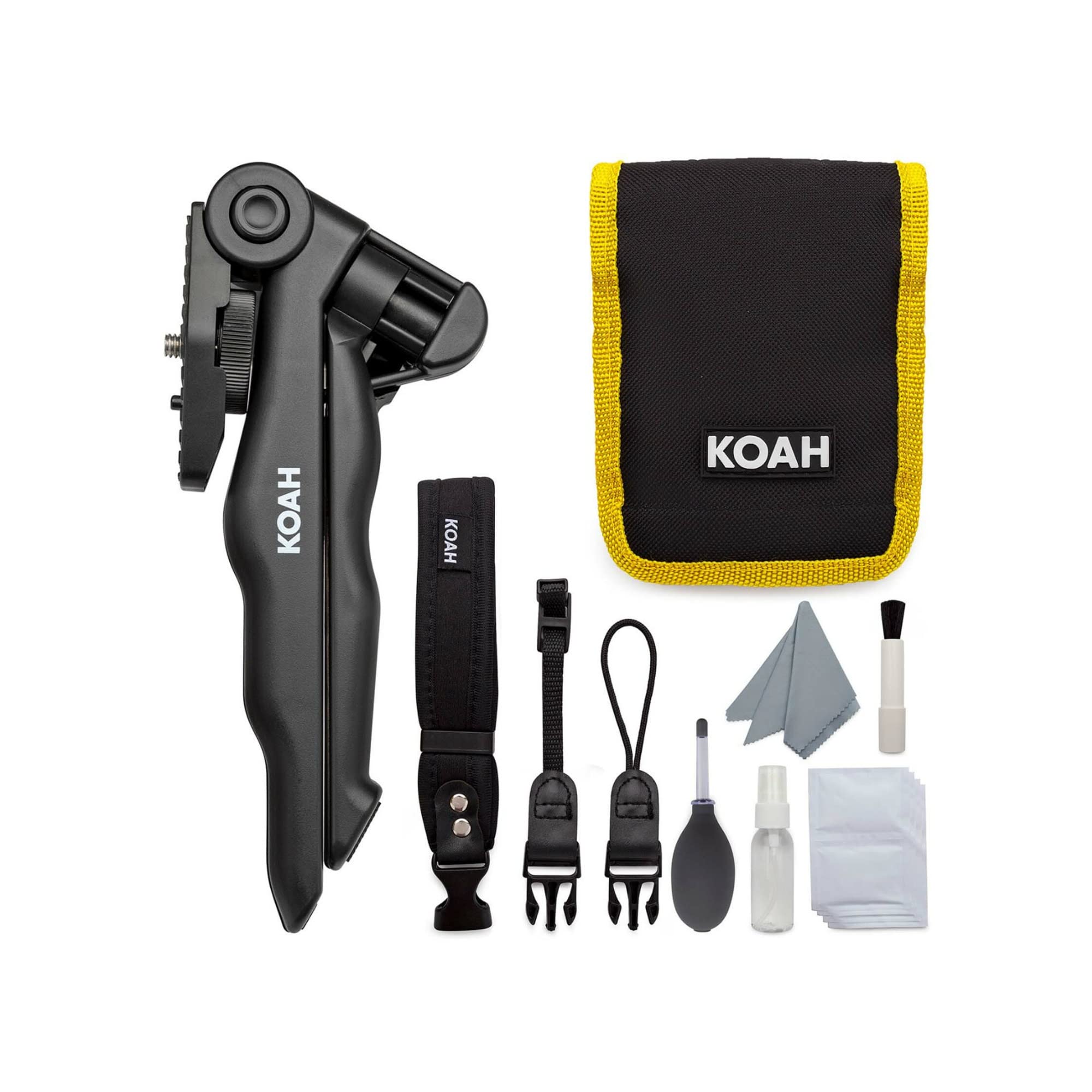 Koah Professional Camera Lens Cleaning Kit - Dust & Smudge Remover for DSLR, Mirrorless, Smartphone & Drone Lenses - Perfect for Travel, Outdoor & Studio Photography