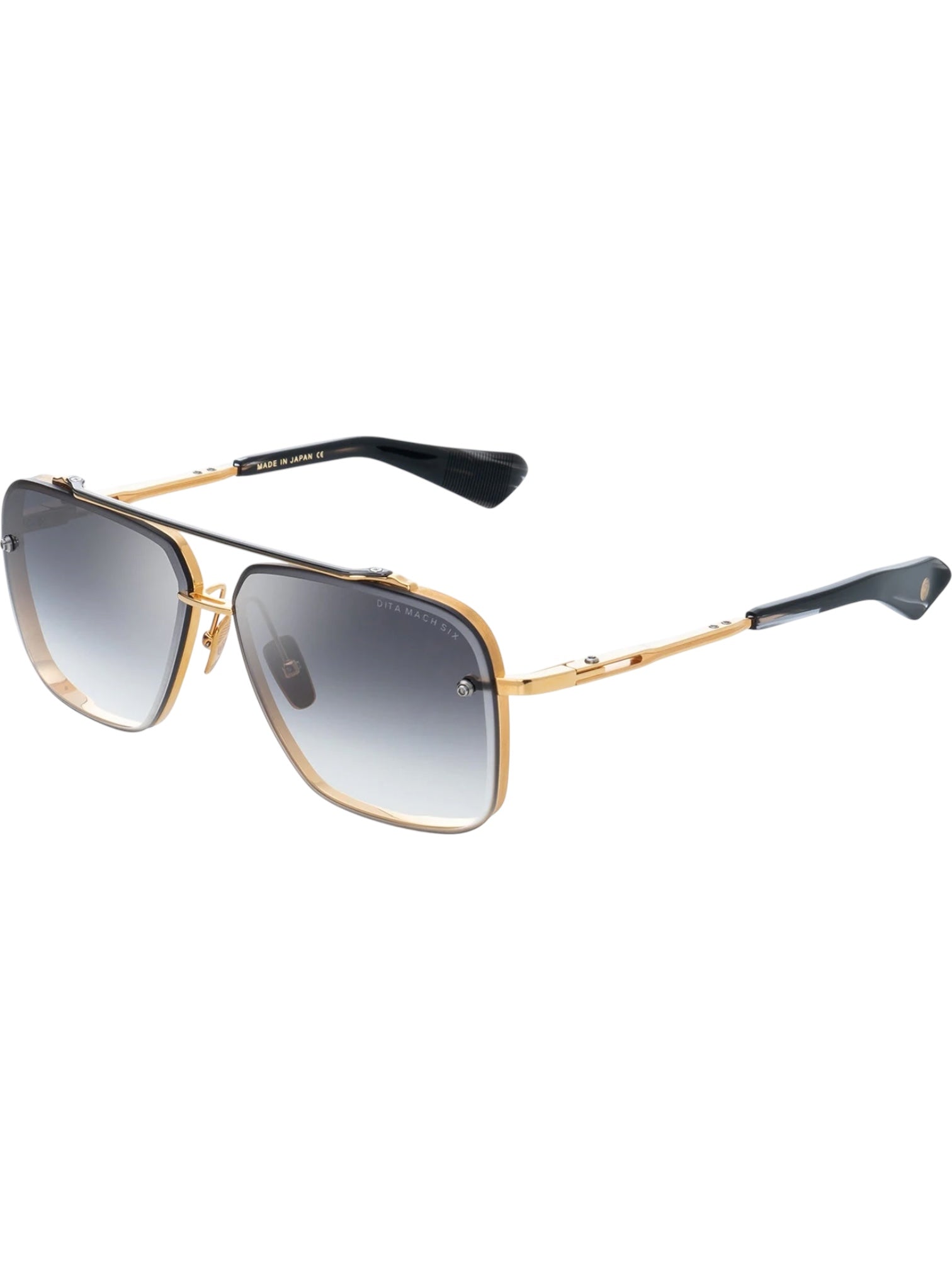 Dita Mach Six DTS121 62 01 Sunglasses - Polarized Aviator Style for Men & Women - UV Protection, Lightweight & Comfortable - Perfect for Driving, Travel & Outdoor Activities