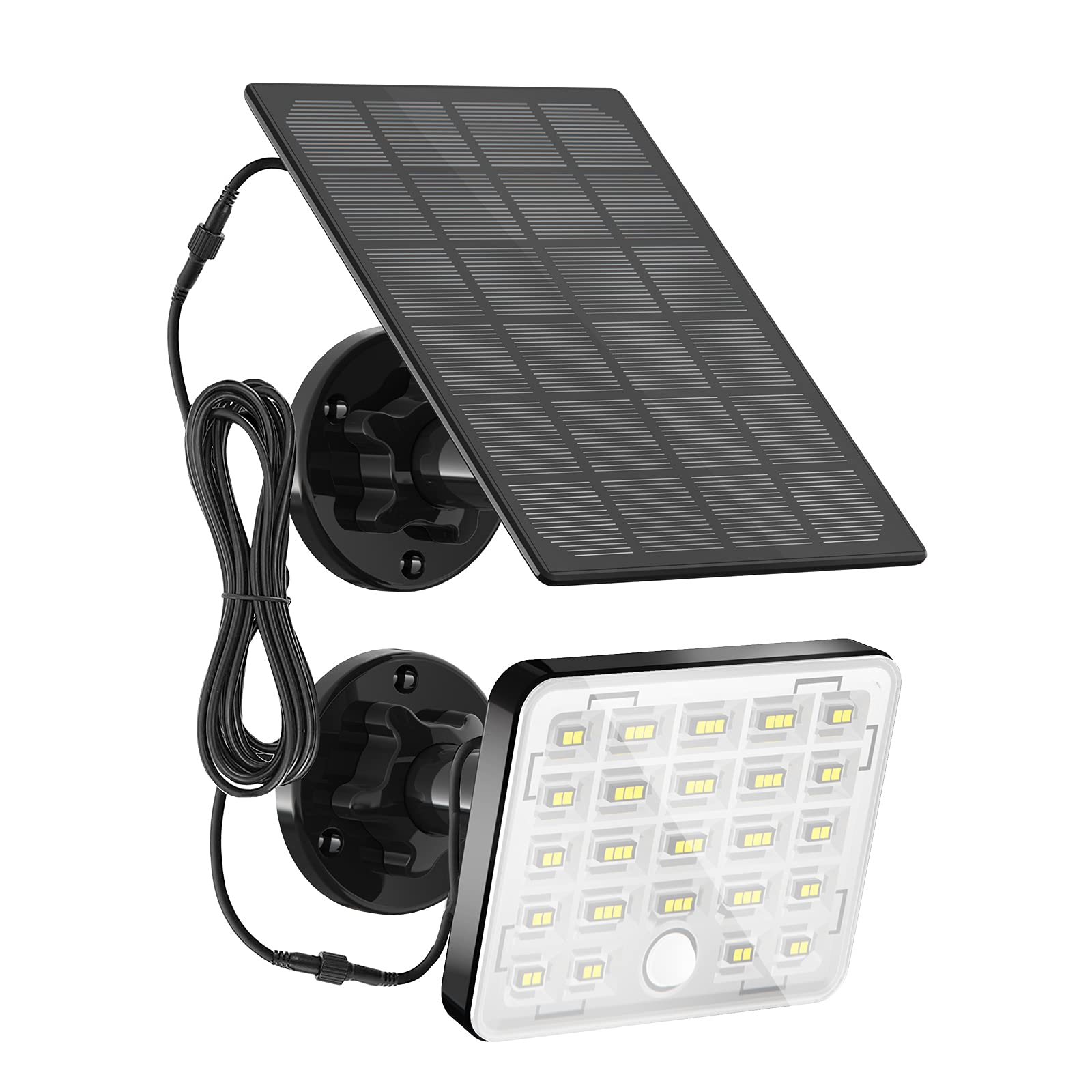 Solar Powered Outdoor Motion Sensor Lights - IP65 Waterproof 360° LED Security Lights with Dusk to Dawn Auto On/Off & Optical Lens for Garden, Patio, Deck - Perfect for Home Security & Nighttime Illumination