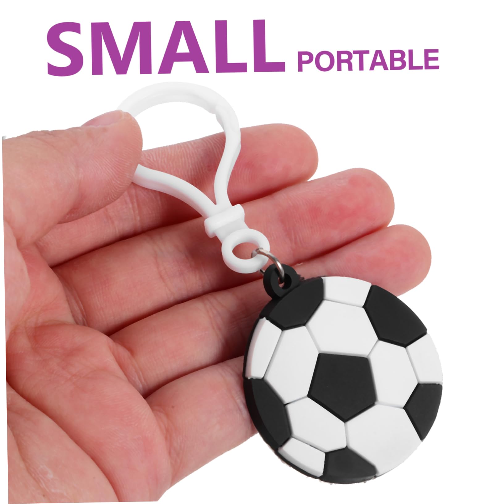 OHPHCALL 10Pcs Soccer Keychain for Boys - Mini Football Keyring Gift for Soccer Players, Team Rewards & Sports Enthusiasts - Perfect for Backpacks, Gyms & Game Day Accessories