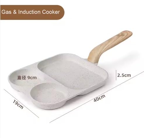 Nonstick Skillet - Best Induction Cooktop & Omelette Pan - Non-Toxic Ceramic Coating - Medium Gray Frying Pan for Eggs, Pancakes & Stir Fry - Perfect for Home Cooking & Professional Kitchens