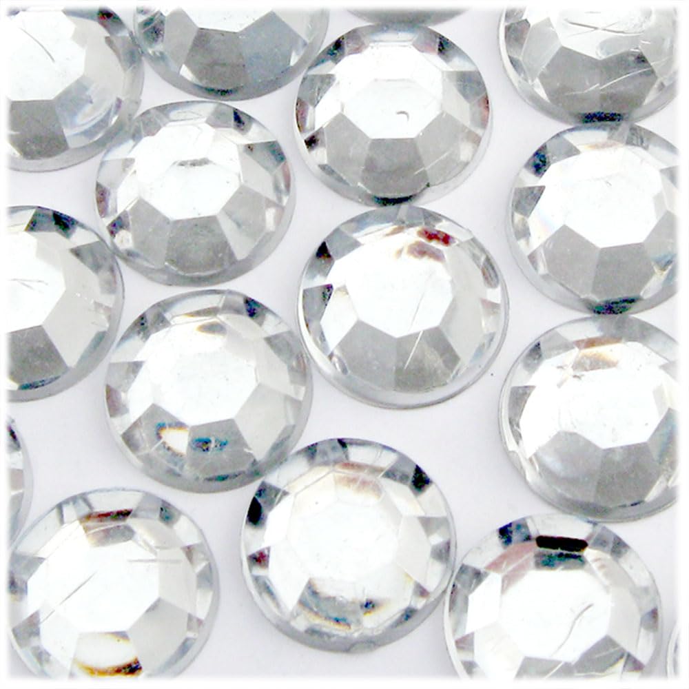 72pc 20mm Round Flatback Rhinestones - Light Orange for DIY Crafts, Jewelry Making, Scrapbooking & Home Decor | The Crafts Outlet