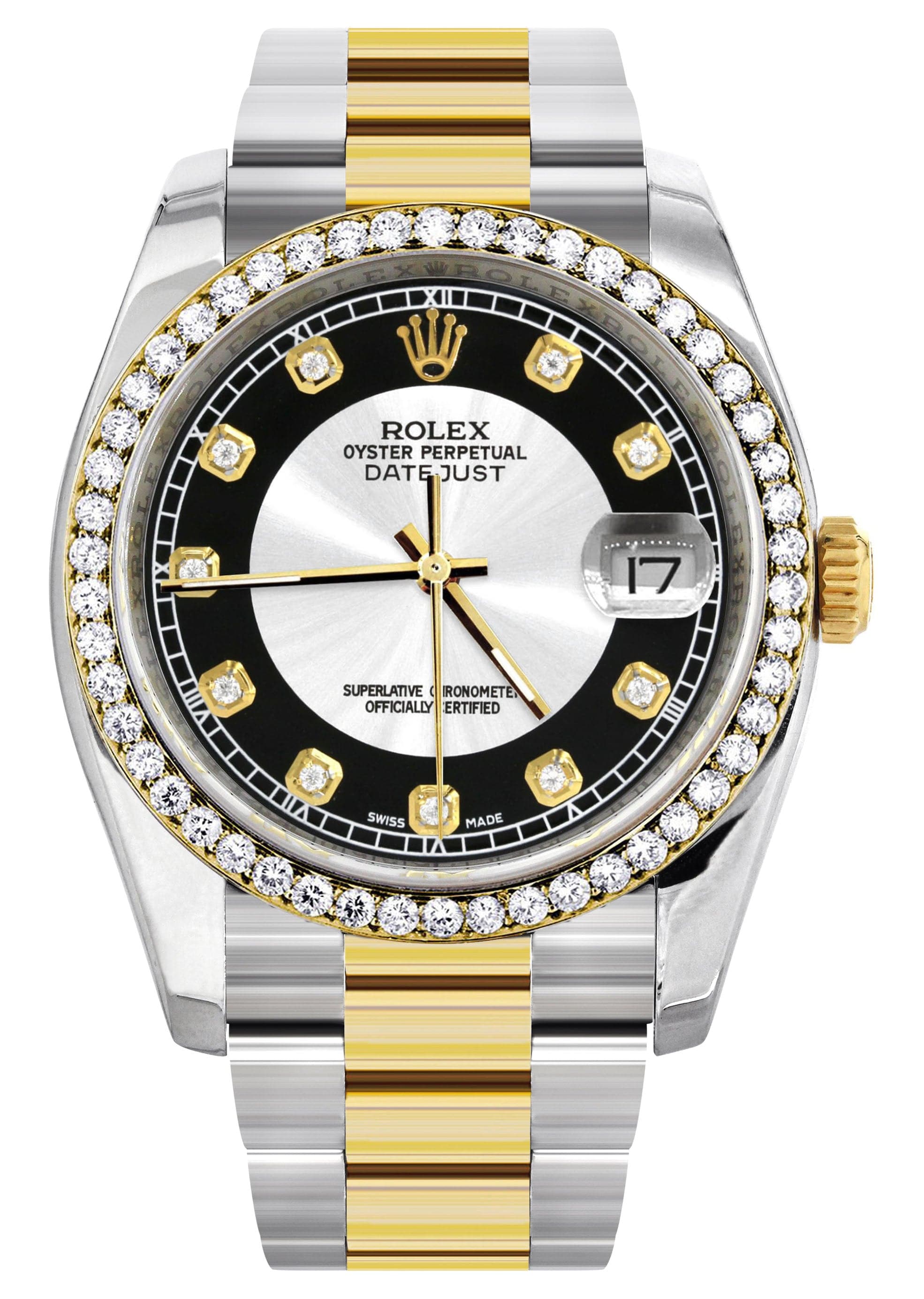 Luxury Rolex 116233 Men's Diamond Gold Watch - 36mm Tuxedo Dial, Oyster Band - Perfect for Formal Events & Business Occasions