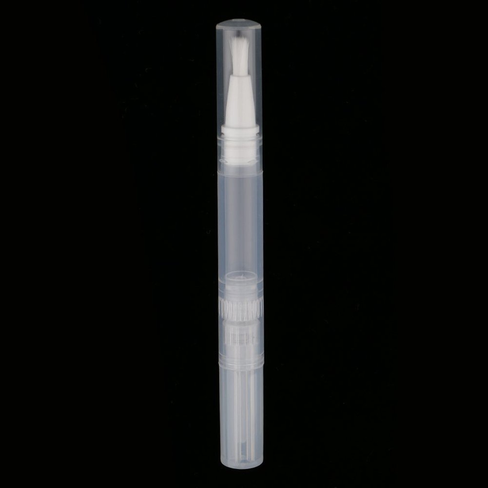 5Pcs Empty Transparent Twist Pen - Refillable Cosmetic Container for Lip Gloss, Eyelash Serum, Teeth Whitening Liquid | Travel-Friendly Makeup Brush Tube with Secure Twist Cap | Perfect for DIY Beauty, Salon Use & On-the-Go Touch Ups