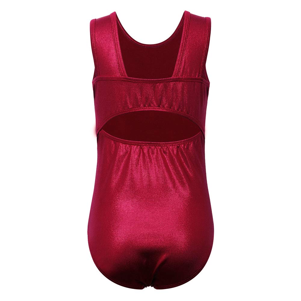 **BAOHULU Girls Gymnastics Leotard with Shiny Jewels – Kids Dance & Athletic Wear for Ballet, Cheerleading & Performance**