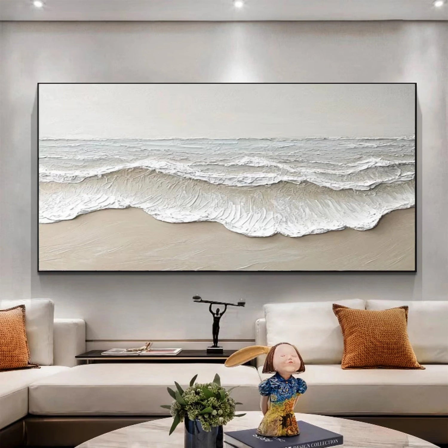 Ocean And Sky Painting #OS 229 - Stunning Seascape Wall Art for Home & Office Decor - Perfect for Living Room, Bedroom or Beach House
