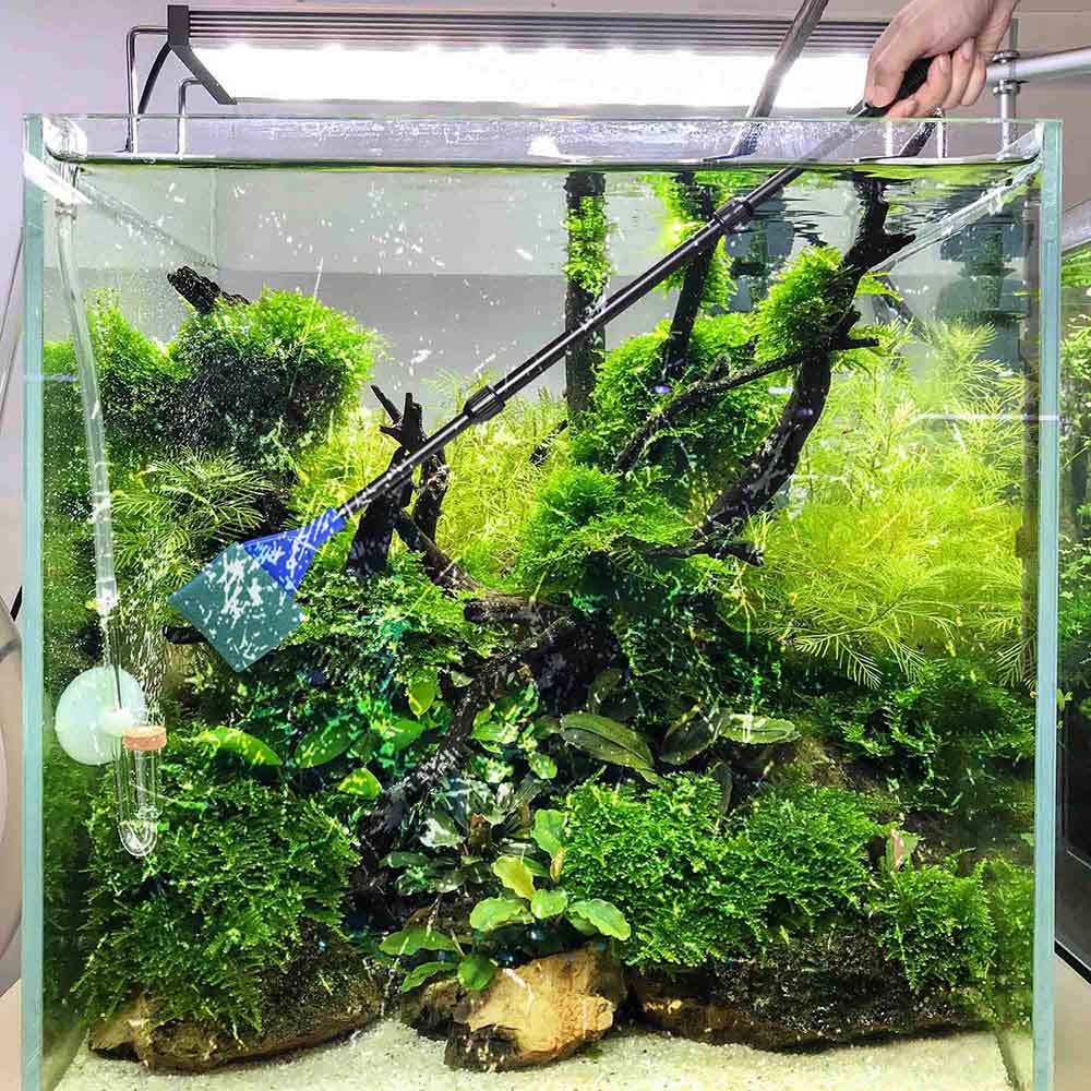 AquaBasik 6-in-1 Fish Tank Cleaning Kit - Aquarium Gravel Cleaner, Water Changer, Algae Scraper & More - Perfect for Freshwater & Saltwater Tanks Maintenance