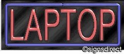 Custom Neon Sign for Laptop - Black Plexiglass Background | Unique Room Decor for Gamers & Tech Lovers | Perfect for Bedroom, Office & Gaming Setup