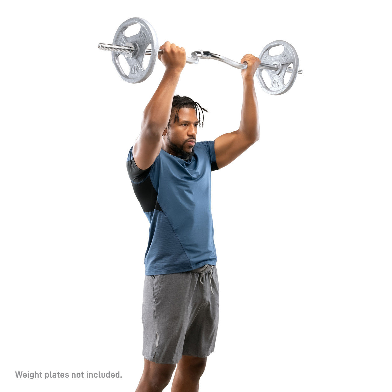 Marcy SCB 248 2-Piece Standard Super Curl Bar Set - Heavy Duty Olympic Weight Lifting Bars for Home Gym & Strength Training - Perfect for Bicep Curls, Triceps Workouts & Full-Body Exercises