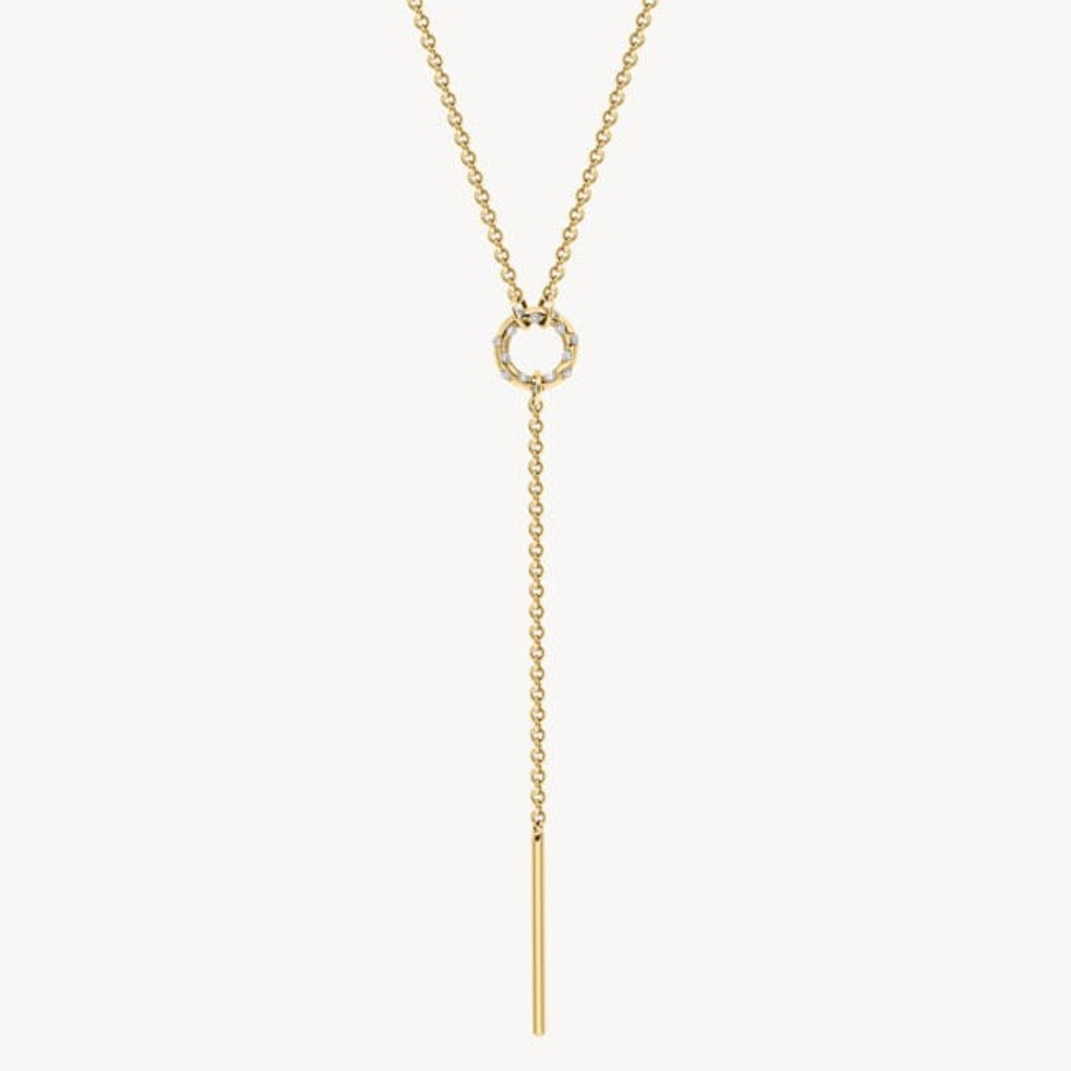 Starry Diamond Lariat Necklace - Elegant 18K Gold Plated Layering Necklace for Women | Perfect for Date Night, Weddings & Special Occasions