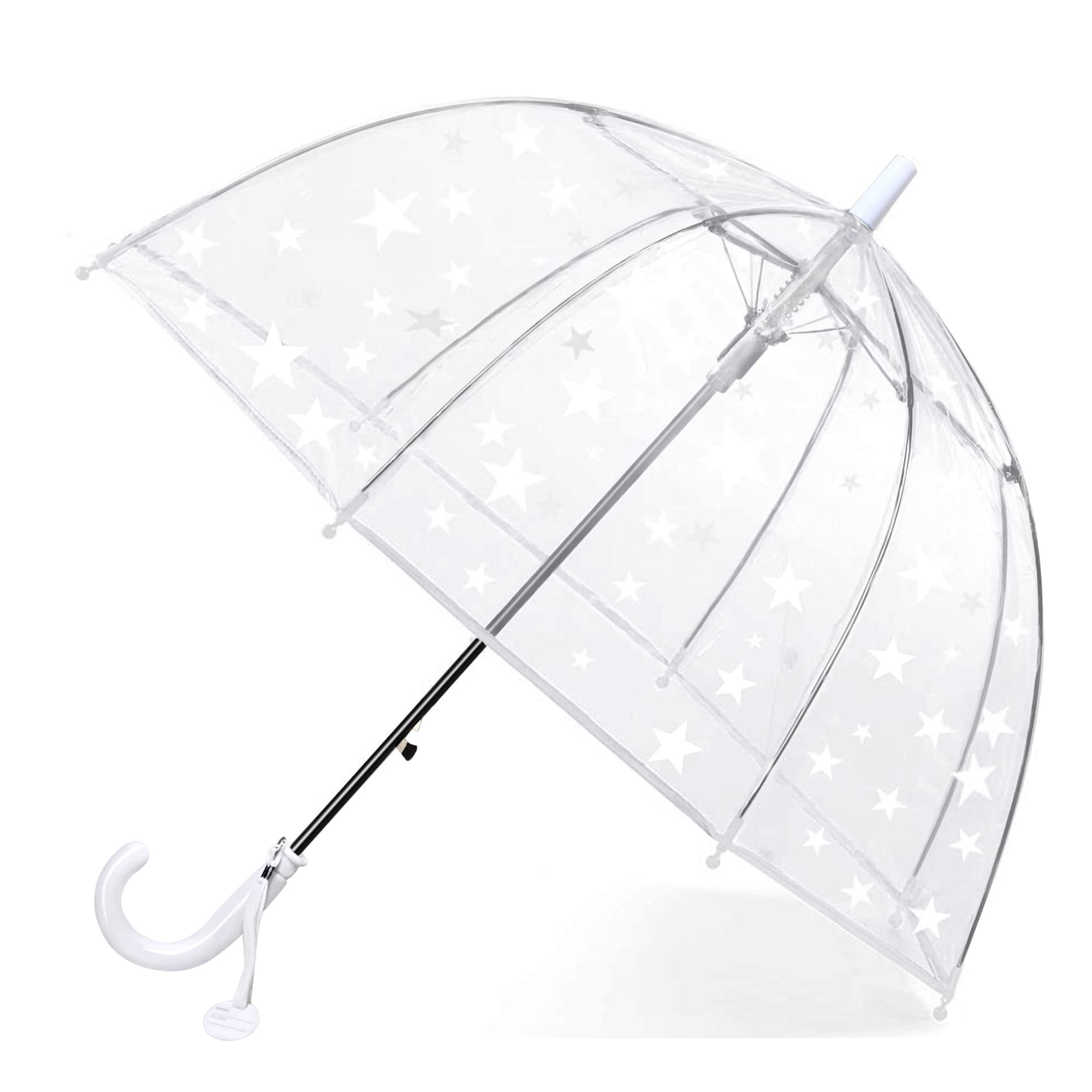 Kids Clear Bubble Umbrella - Windproof Transparent Rain Umbrella for Boys & Girls - Perfect for School, Outdoor Play & Rainy Day Adventures