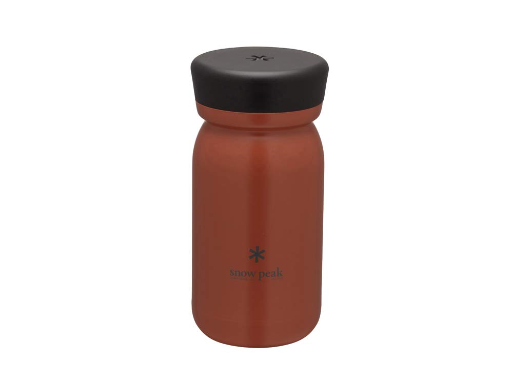 Snow Peak 350ml Red Clay Milk Bottle - Durable & Eco-Friendly Ceramic Drinking Bottle for Coffee, Tea, and Hot Beverages at Home or Outdoor Camping