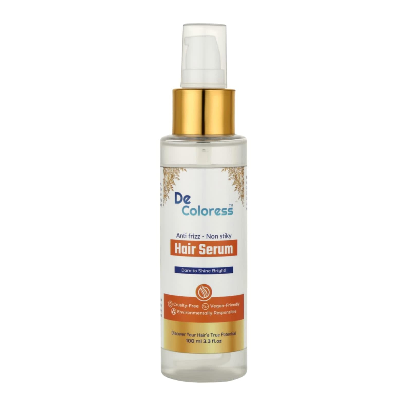 De Coloress Hair Serum for Smoothing & Shine - 100ml Treatment for Dry, Frizzy Hair - Perfect for Daily Styling & Heat Protection