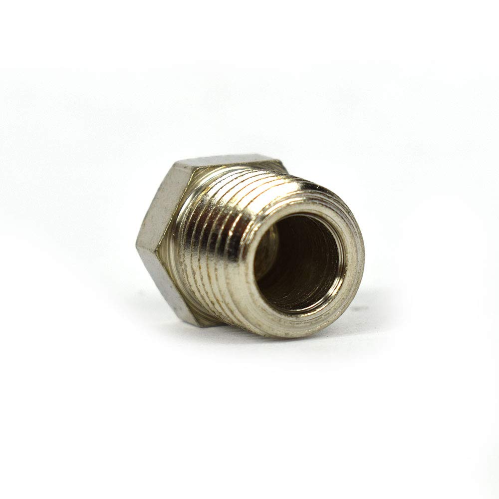 Interstate Pneumatics FPP41S 1/4 Inch NPT Male Steel Hex End-Plug (Pack of 100) - Ideal for Air Compressor, Hydraulic & Pneumatic Systems