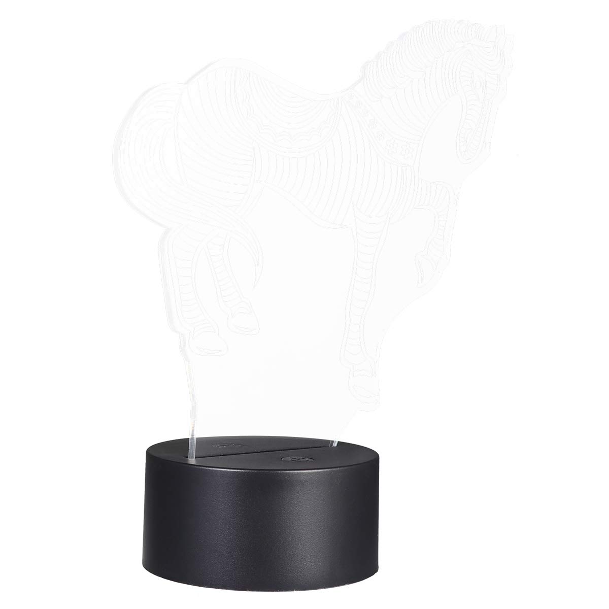 SOLUSTRE Horse Shape LED Night Light for Bedroom - Touch Control USB Table Lamp with Color Changing Lights | Perfect for Kids Room, Nursery, Dorm Decor & Gift Idea
