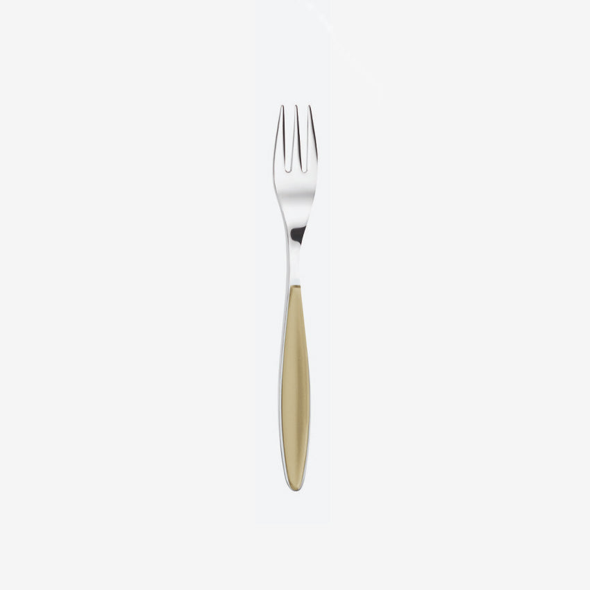Guzzini Feeling Dessert Fork - Elegant Stainless Steel Cake Fork for Desserts, Pastries, and Fine Dining - Perfect for Parties, Weddings, and Home Entertaining