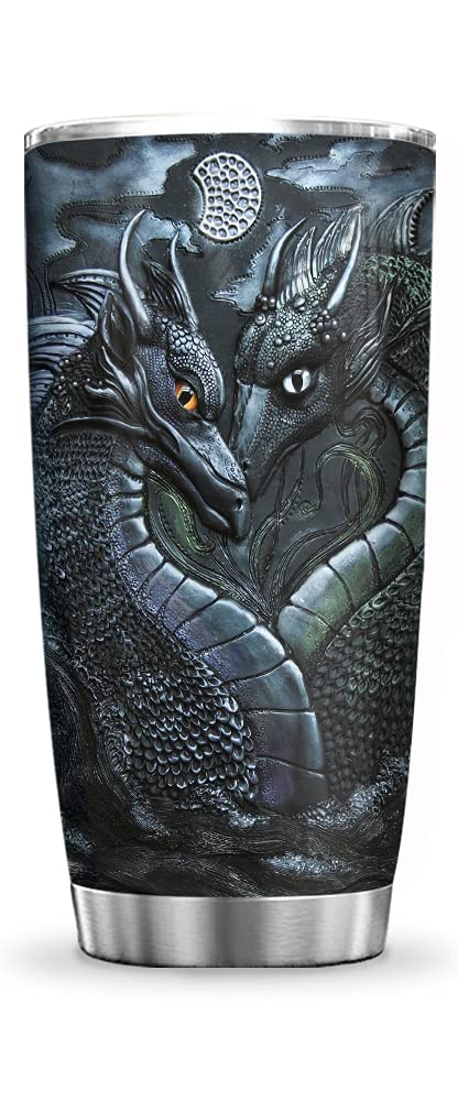20oz Dragon Tumbler Cup - Vacuum Insulated Travel Mug for Coffee & Tea Lovers