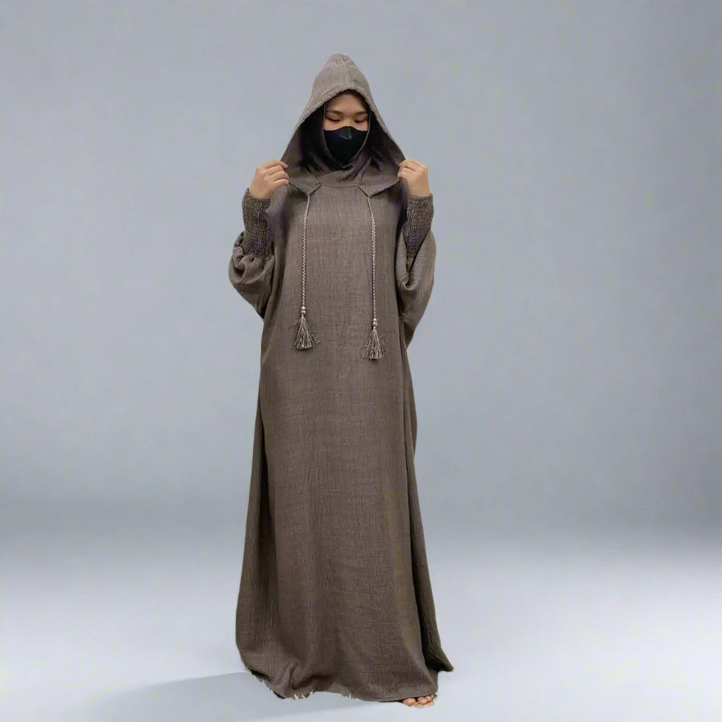 Stylish Hooded Jilbab Abaya Prayer Dress for Muslim Women - Modest Islamic Clothing for Prayer, Mosque & Daily Wear