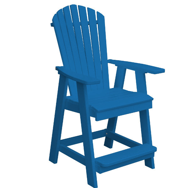 Fanback Counter Chair - Sturdy & Comfortable Bar Stool for Kitchen Island, Breakfast Nook & Home Bar | Adjustable Height & Swivel Seat | Modern Dining Furniture for Restaurants & Cafes