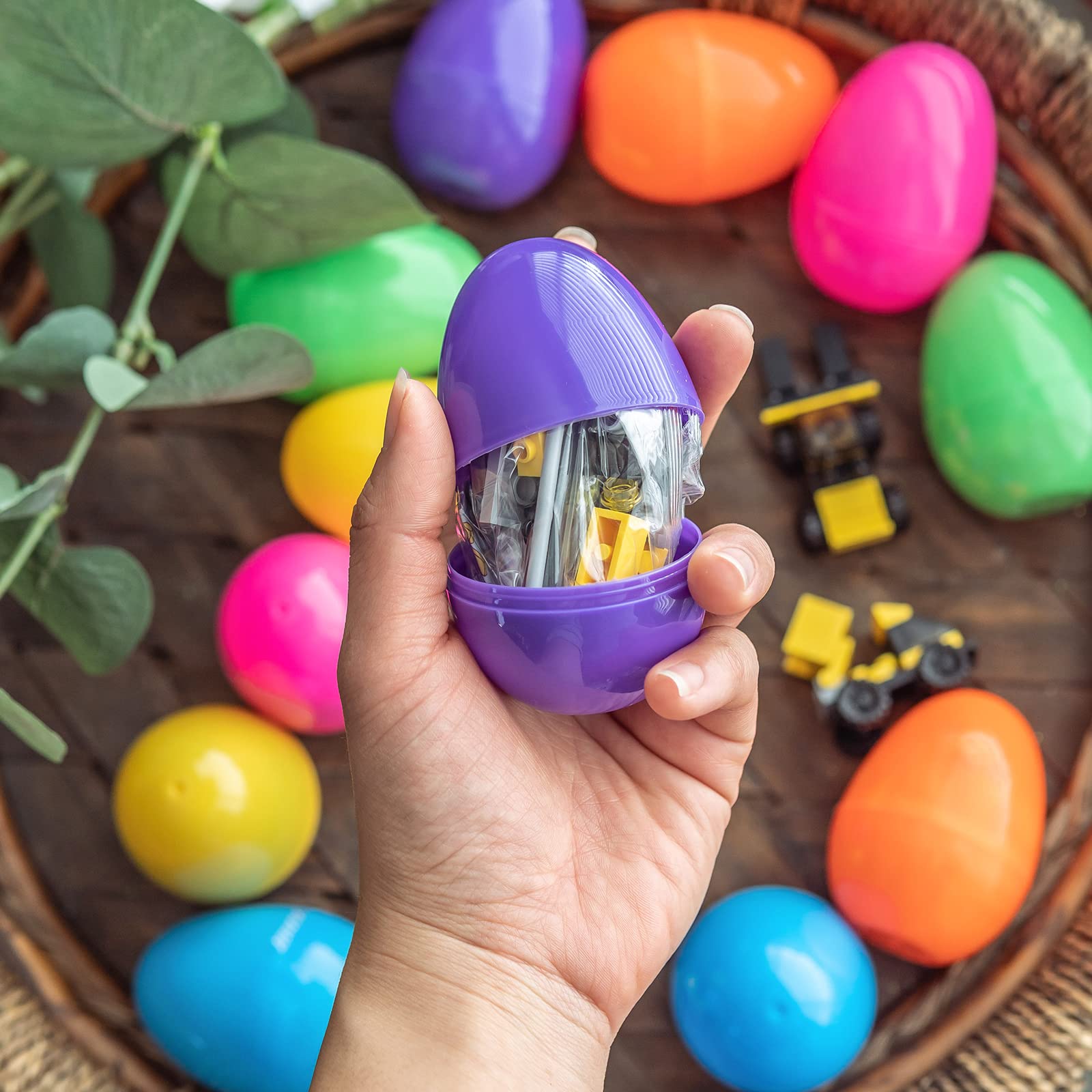12PCS Easter Egg Building Blocks - Fun Educational Toys for Kids, Easter Basket Stuffers, Easter Egg Hunt Party Favors | Perfect for Classroom Activities, Holiday Gifts & Creative Play