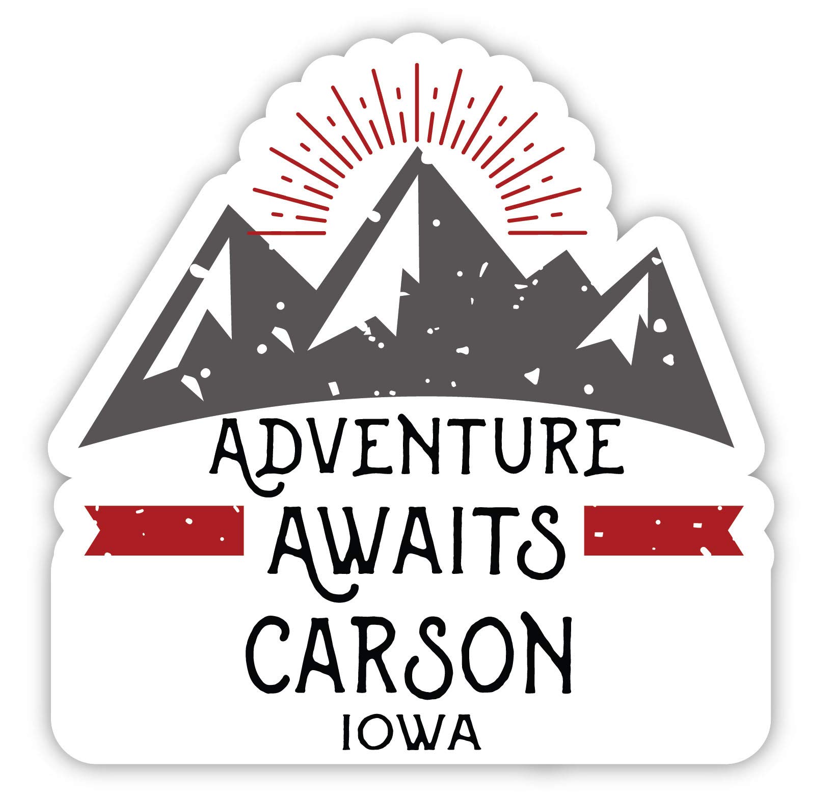 4-Inch Carson Iowa Souvenir Fridge Magnet - Adventure Awaits Design - Perfect for Travel Memories & Home Decor