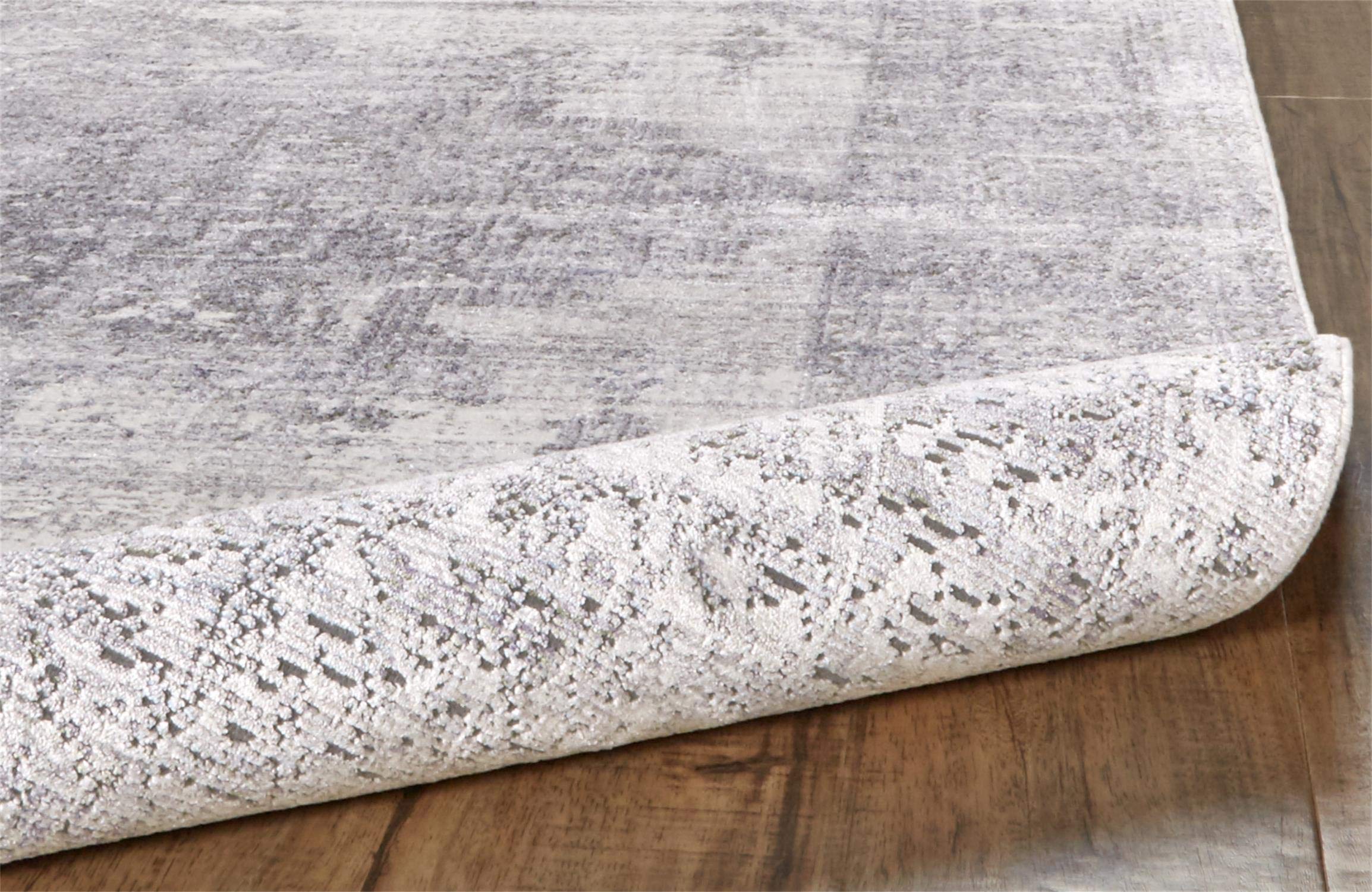 Feizy Rugs - Cecily Collection Transitional Medallion Area Rug in Gray, 2'3
