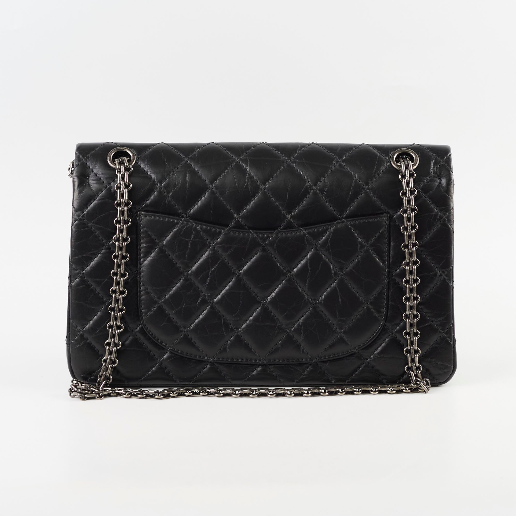 Chanel Reissue 226 Black Leather Handbag - Classic Flap Bag for Women | Luxury Designer Purse for Work, Evening & Special Occasions