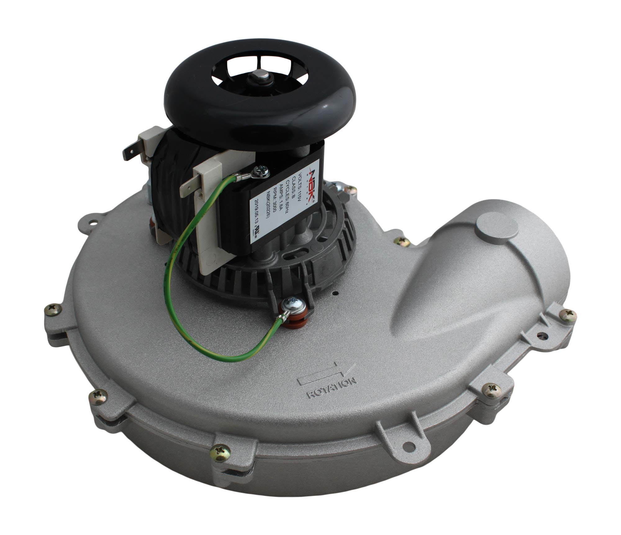 NBK 20226 Blower Draft Inducer Venter Exhaust Fan - Replacement for A172, 7002-2633, 7102-2633, 7002-2792, 7002-3508, 1010975, 1010975P - Ideal for HVAC Systems, Furnaces, and Ventilation Units