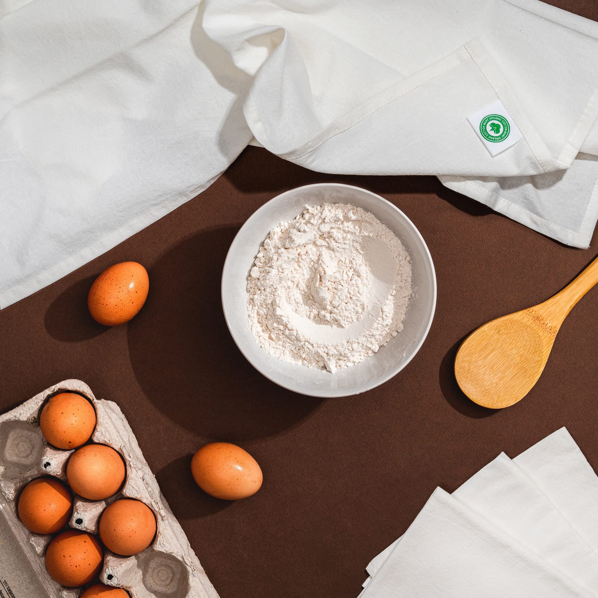 Organic Cotton Bread Proofing Towels - 100% Natural Unbleached Baking Cloth for Dough Rising - 27
