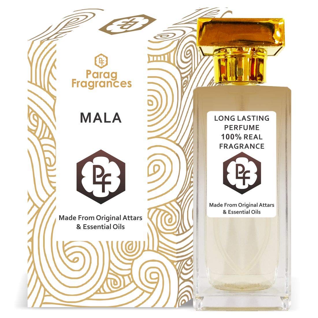 Parag Fragrances Mala Eau De Parfum 60ml - Unisex Long Lasting Perfume with Premium Imported Crystal Glass Bottle | Perfect for Daily Wear, Special Occasions & Gift Giving