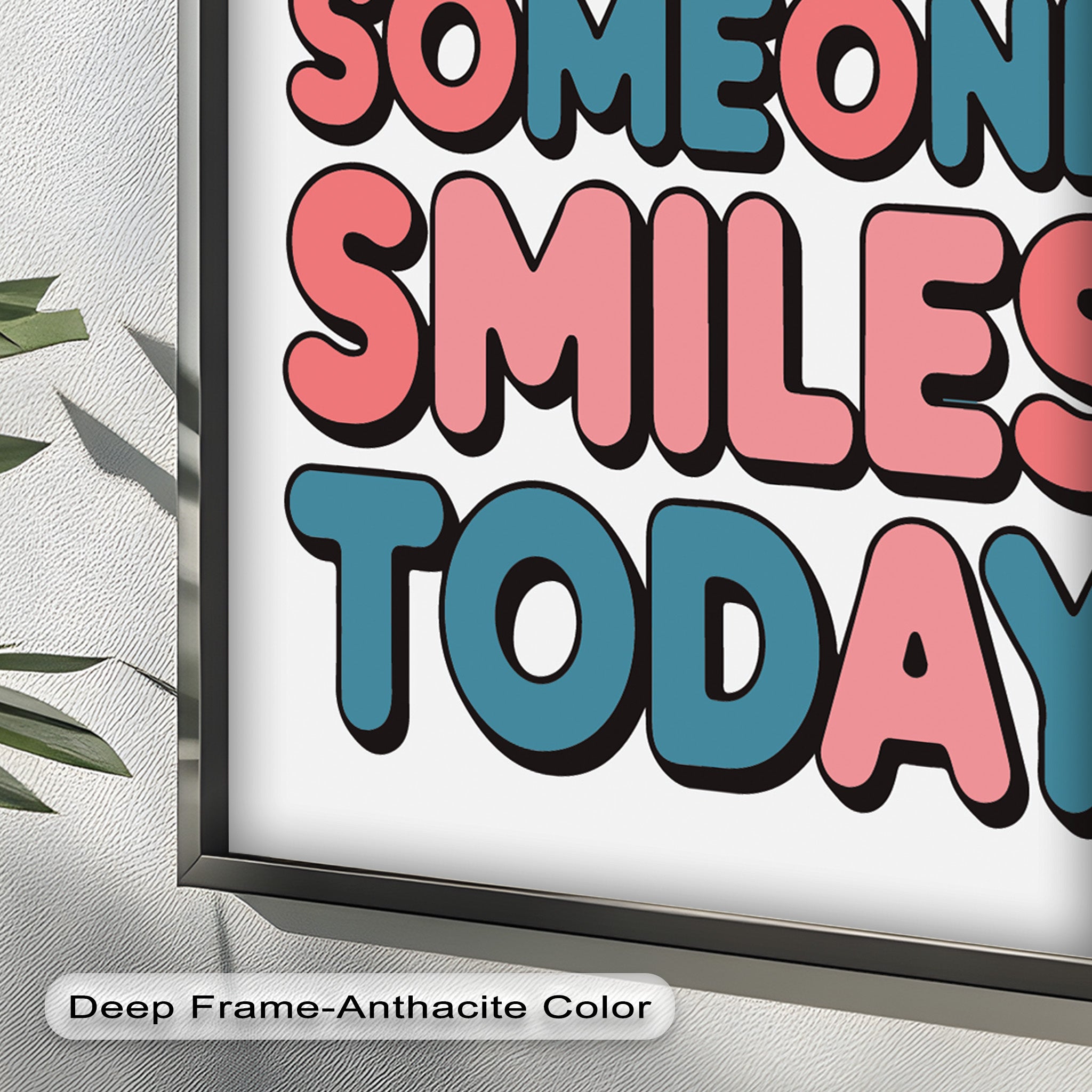 Be the Reason Someone Smiles - Handmade Oil Painting Wall Art for Living Room, Bedroom & Office Decor | Unique Gift Idea for Home & Holidays